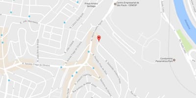 地図のジャルジンドラルサンLuísサンパウロ