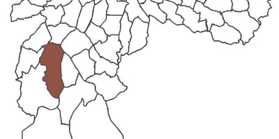 地図のジャルジンドラルサンLuís地区