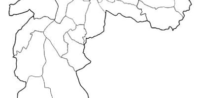 地図zone Noroesteサンパウロ