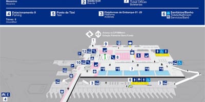 地図のバスターミナルバラFunda