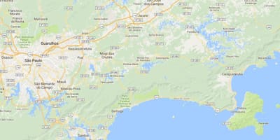 地図のトリグサンタリタスビーチ