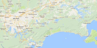 地図のビーチCaçandoquinha