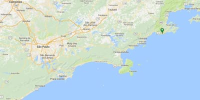 地図のビーチCamburi