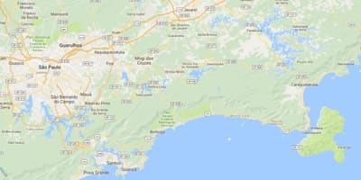 地図のビーチDomingas Dias