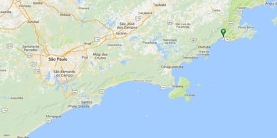 地図のビーチEstaleiro