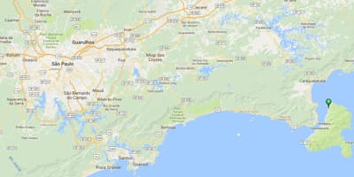 地図のビーチGarapocaia