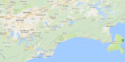 地図のビーチGuanxuma