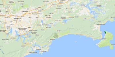 地図のビーチIateクラブデサントス