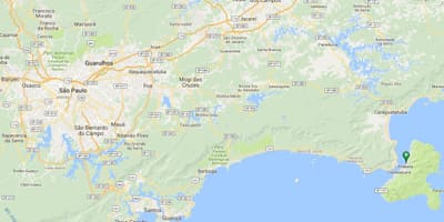 地図のビーチItaguassu