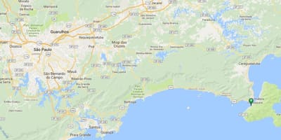 地図のビーチJulião