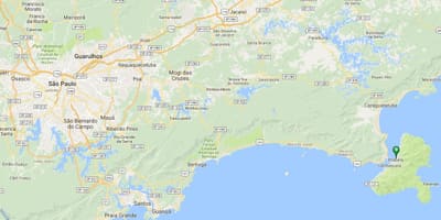 地図のビーチPerequê