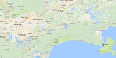 地図のビーチPortinho