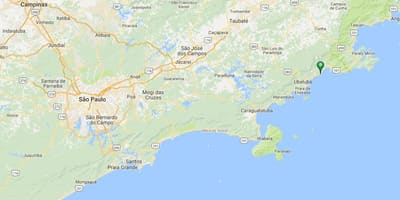 地図のビーチPrumirim