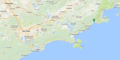 地図のビーチPuruba