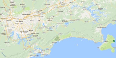 地図のビーチSacoいEustáquio