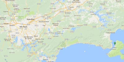 地図のビーチSacoダCapela
