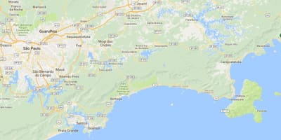 地図のビーチSaco da内には、リベイラ