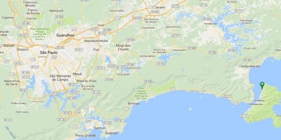 地図のビーチSiriúba