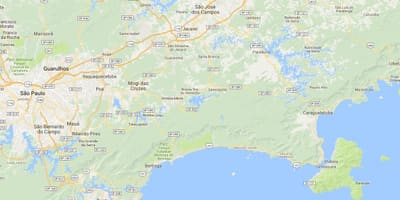 地図のビーチTenório