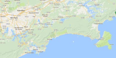 地図のビーチVermelhaル