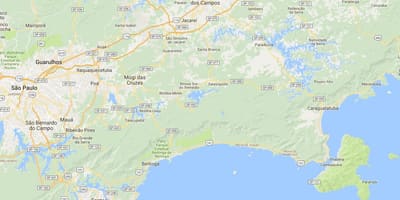 地図のビーチVermelha