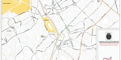 地図のピニェイロのサンパウロ市-道路