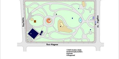 地図ブエノスアイレス市（Buenos Aires）からサンパウロパーク