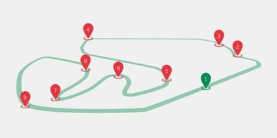 地図のブラジルGPでF1