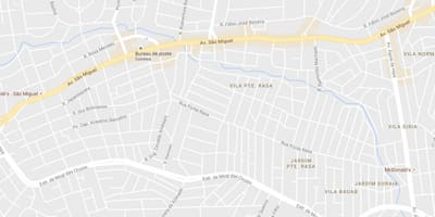 地図ポンテラサンパウロ