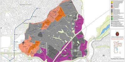 地図のヴィラマリアサンパウロ-職業の土壌