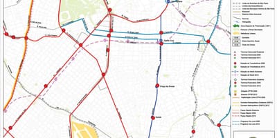 地図のヴィラマリアナサンパウロ-公共輸送