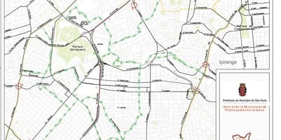 地図のヴィラマリアナサンパウロ-道路