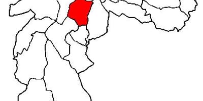 地図のヴィラマリアナブ県サンパウロ