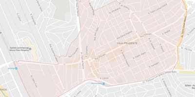 地図のヴィラPrudenteサンパウロ