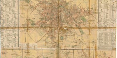 地図の元サンパウロ-1913年