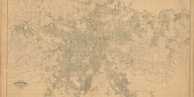 地図の元サンパウロ-1943年