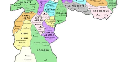 地図-都道府県サンパウロ