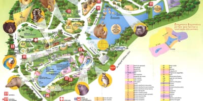 地図の動物園のサンパウロ