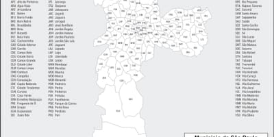 地図の地サンパウロ
