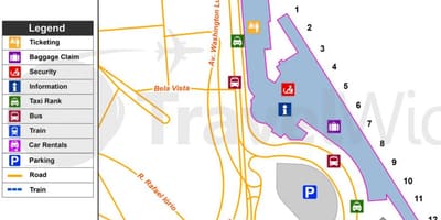 地図の国際空港Congonhas