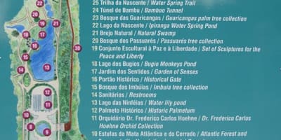 地図の植物園はサンパウロ