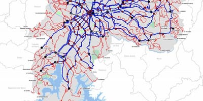 図端子バスの状態のサンパウロ