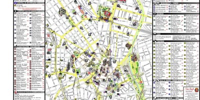 地図の繁華街サンパウロ