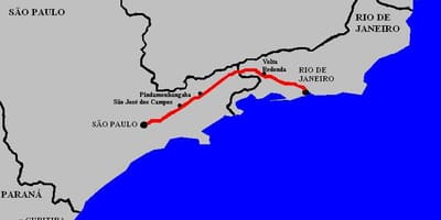 地図の長Dutra道-BR116