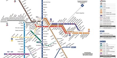 地図の都輸送サンパウロ
