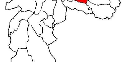 地図Aricanduva-ヴィラフォーモササブ県サンパウロ