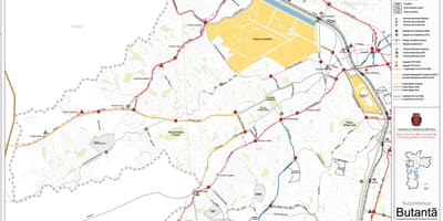 地図Butantãサンパウロ-公共輸送