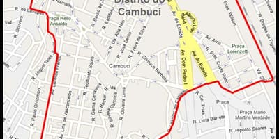 地図Cambuciサンパウロ