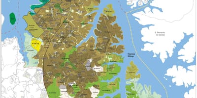 地図CapelaいSocorroサンパウロ-職業の土壌