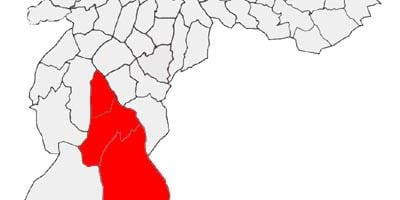 地図CapelaいSocorro副県サンパウロ